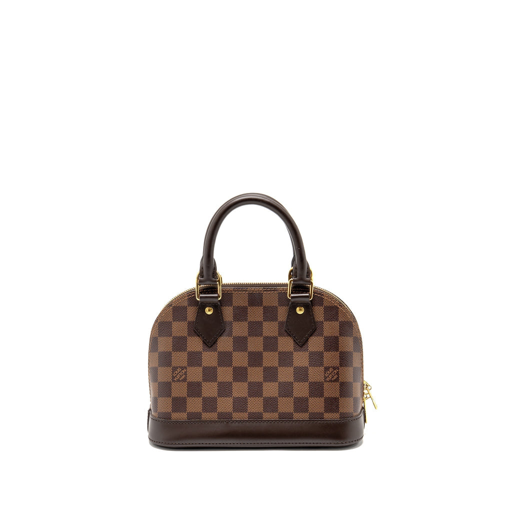 LOUIS VUITTON ALMA BB DAMIER EBENE CANVAS GHW