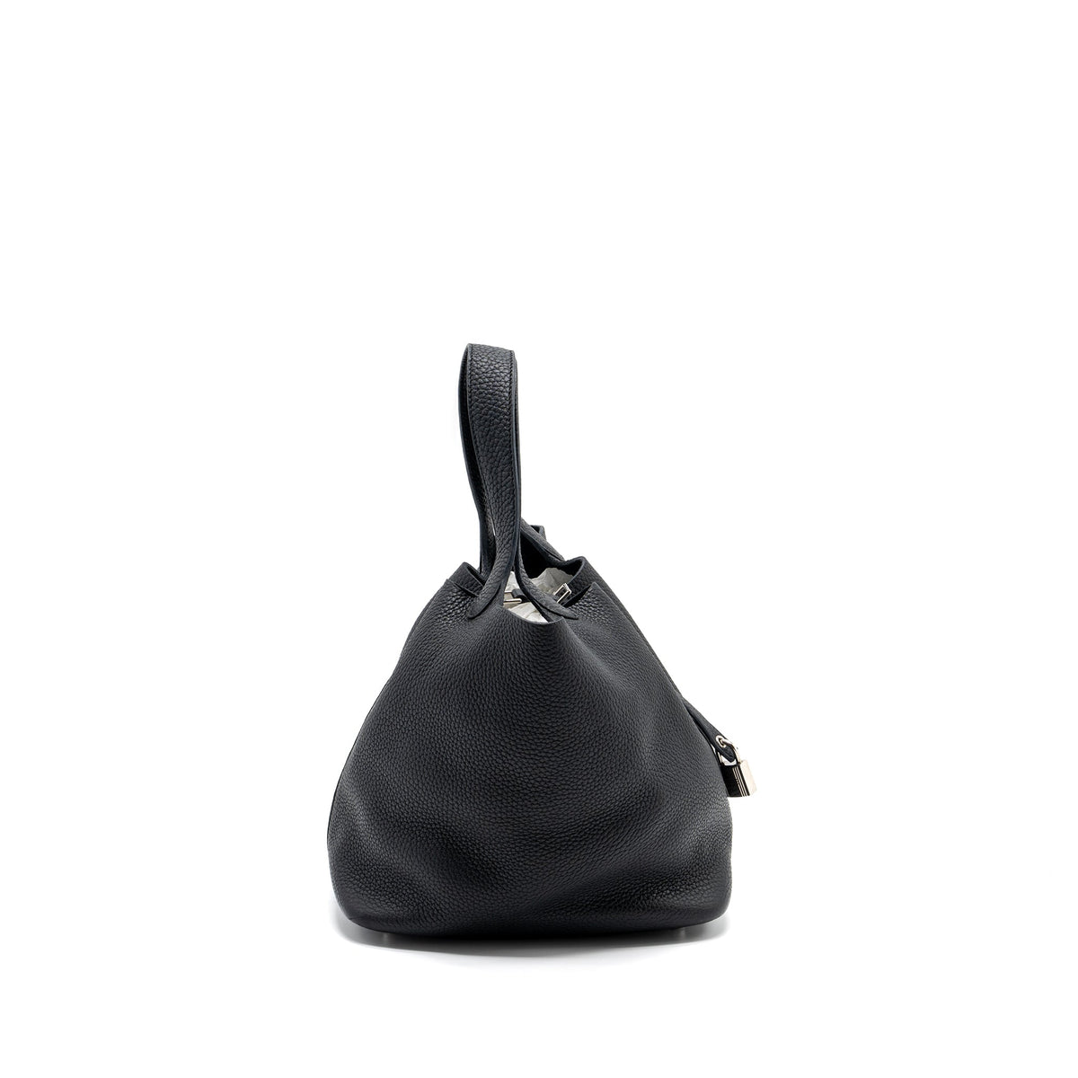 HERMES PICOTIN 22 BAG CLEMENCE BLACK SHW