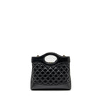 CHANEL 23A MINI 31 BAG CALFSKIN BLACK LGHW (MICROCHIP)