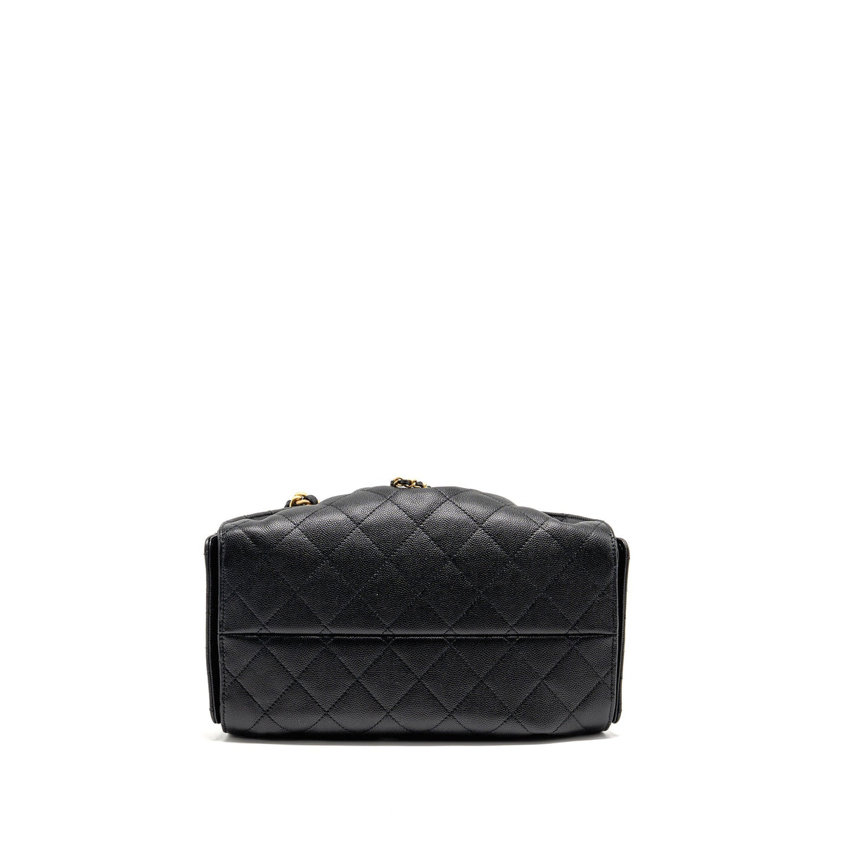 CHANEL SMALL 25 BAG CAVIAR BLACK GHW (MICROCHIP)