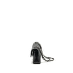 CHANEL SMALL CLASSIC DOUBLE FLAP BAG CAVIAR BLACK SHW (MICROCHIP)