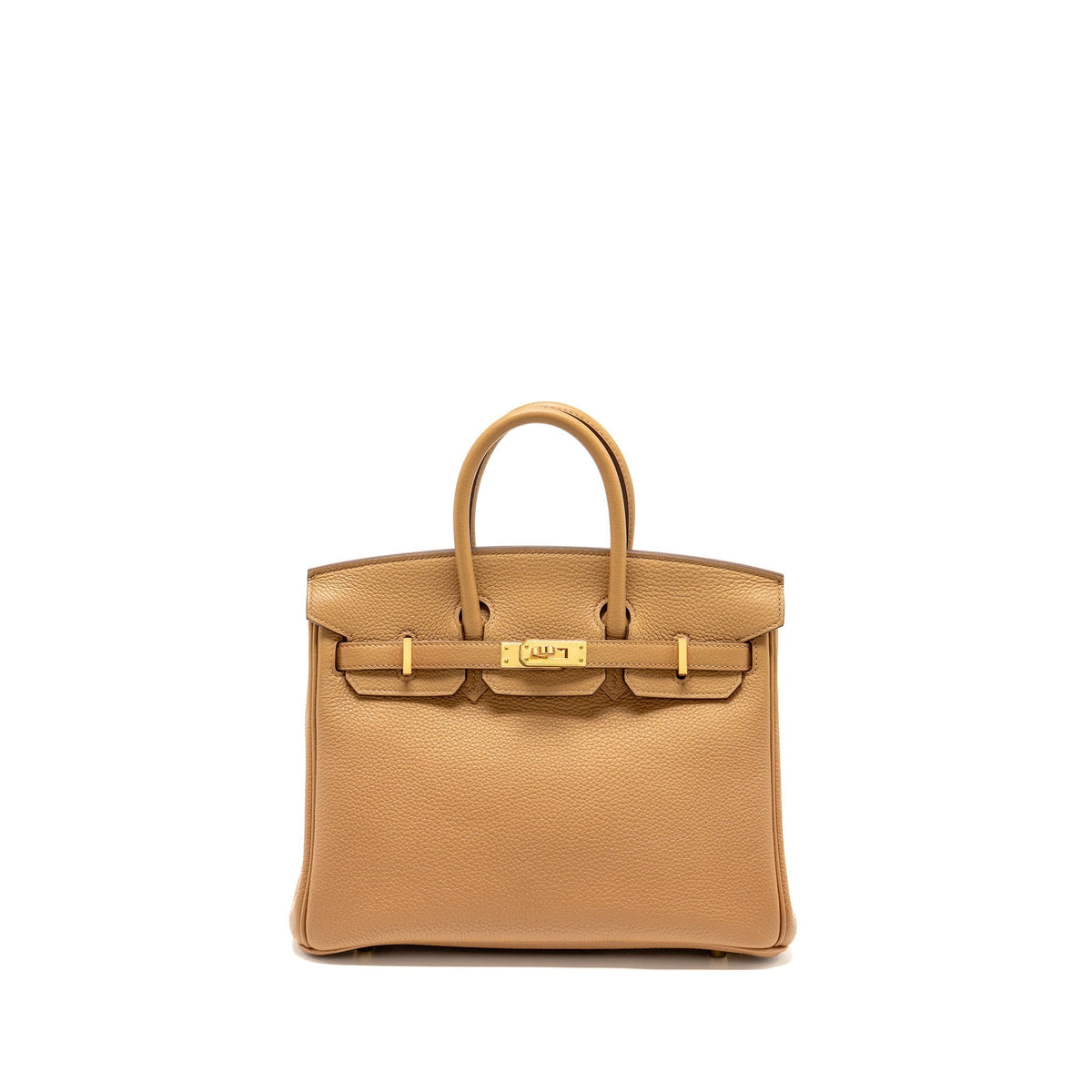 HERMES BIRKIN 25 TOGO BISCUIT GHW