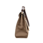 HERMES HERBAG ZIP 39 CANVAS/HUNTER LEATHER ETOUPE/EBENE SHW