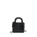 DIOR MINI LADY DIOR CALFSKIN SO BLACK