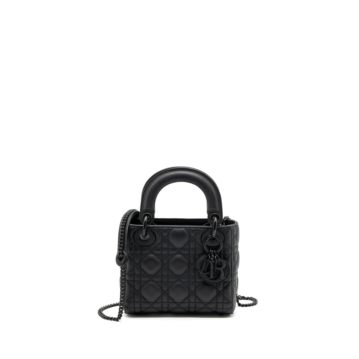 DIOR MINI LADY DIOR CALFSKIN SO BLACK
