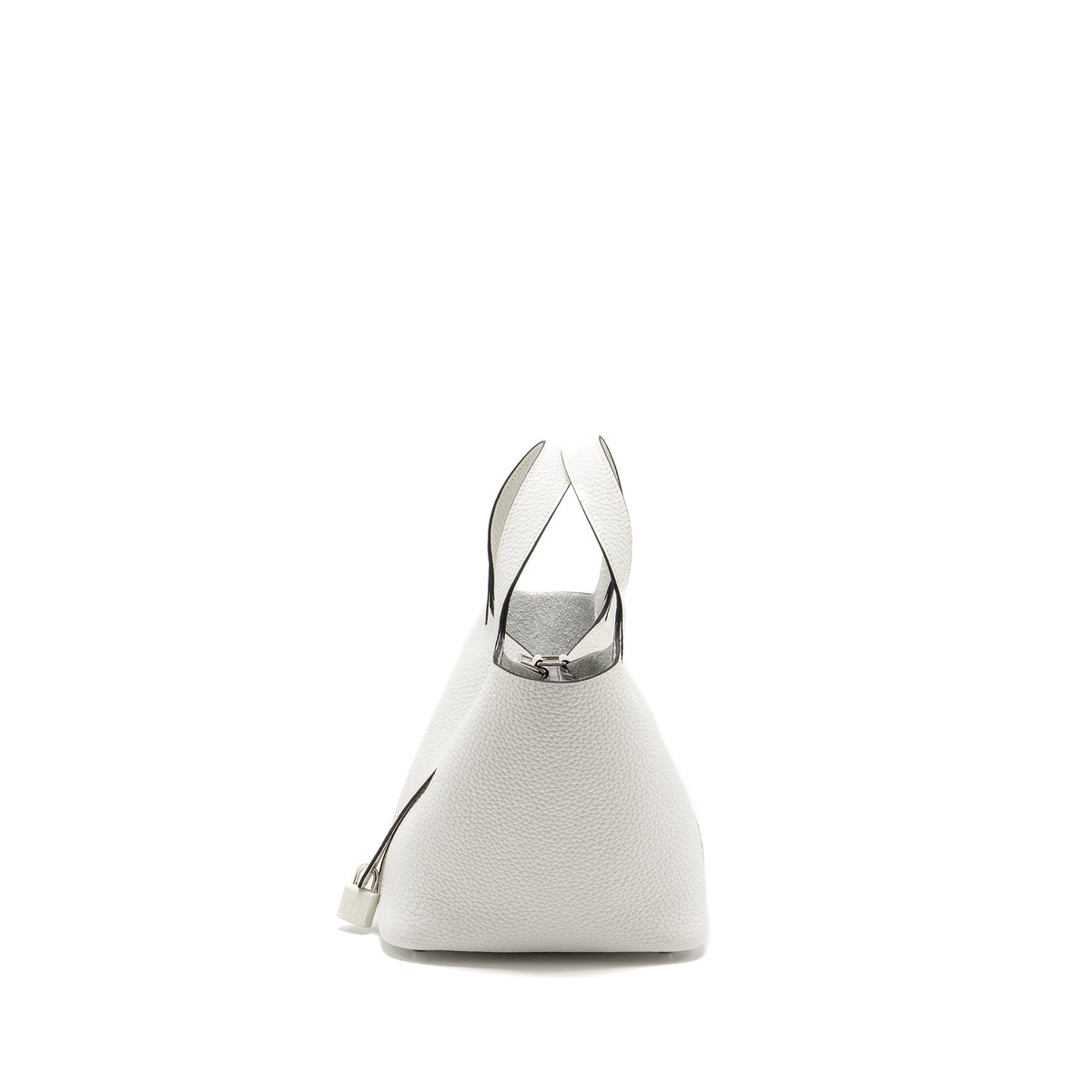 HERMES PICOTIN 18 LOCK BAG CLEMENCE NEW WHITE SHW