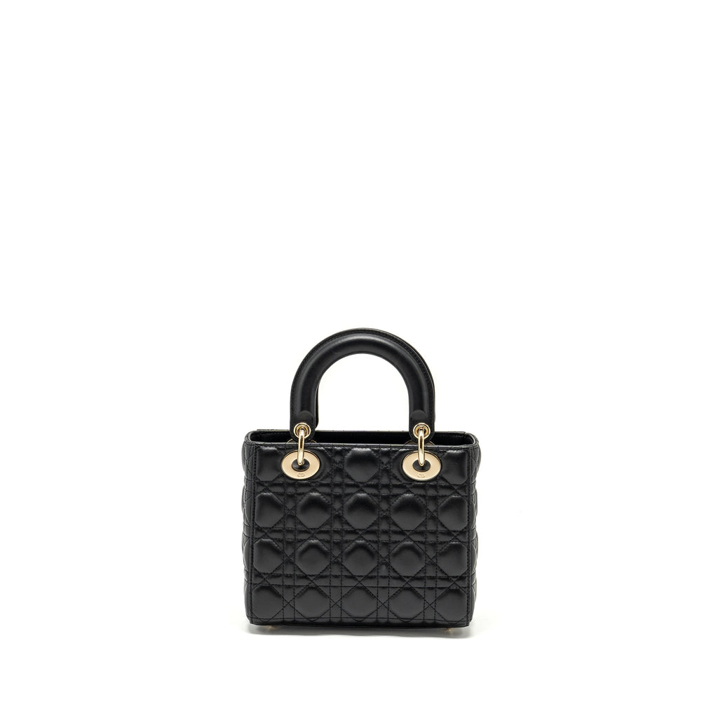 DIOR SMALL MY ABC LADY DIOR LAMBSKIN BLACK LGHW