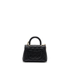 CHANEL COCO HANDLE MINI CAVIAR BLACK LGHW (MICROCHIP)