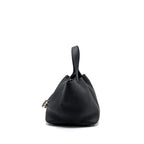 HERMES PICOTIN 22 BAG CLEMENCE BLACK SHW