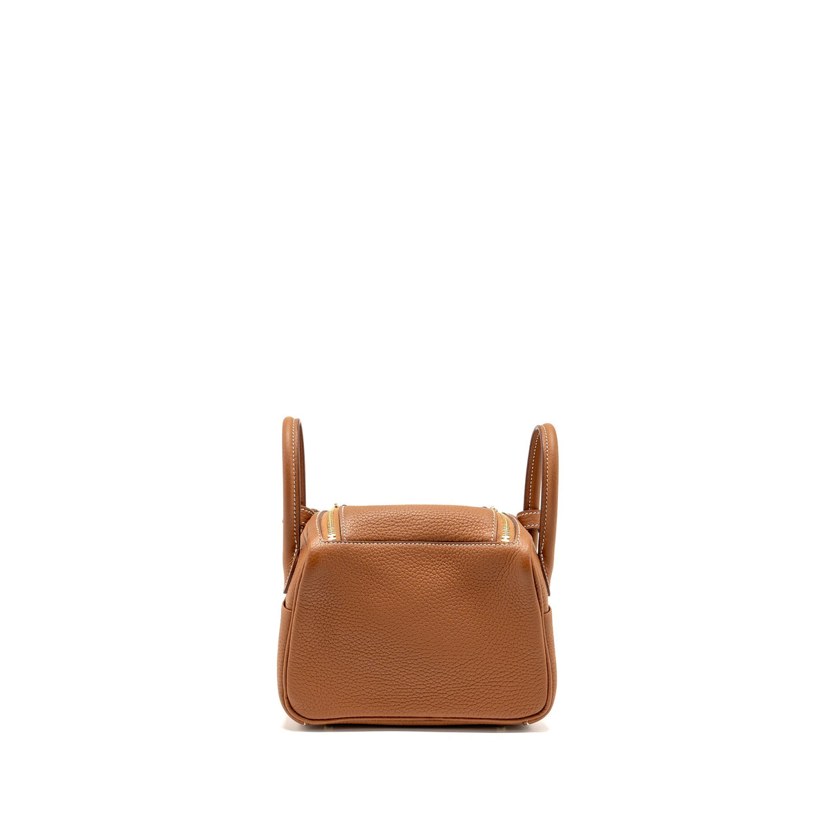 Hermes Mini Lindy Clemence Gold GHW