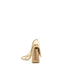 CHANEL MEDIUM CLASSIC DOUBLE FLAT BAG LAMBSKIN BEIGE GHW