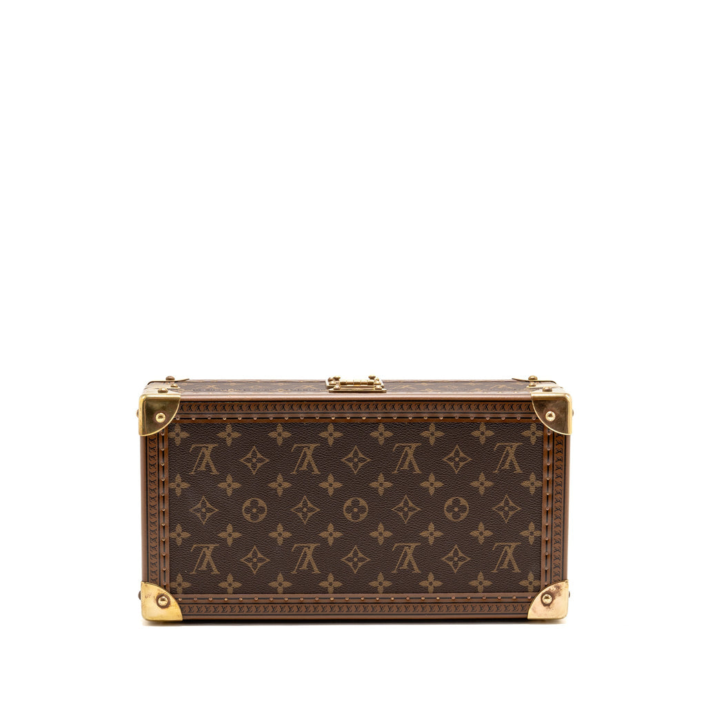 Louis Vuitton coffret 8 montres watch case monogram canvas GHW