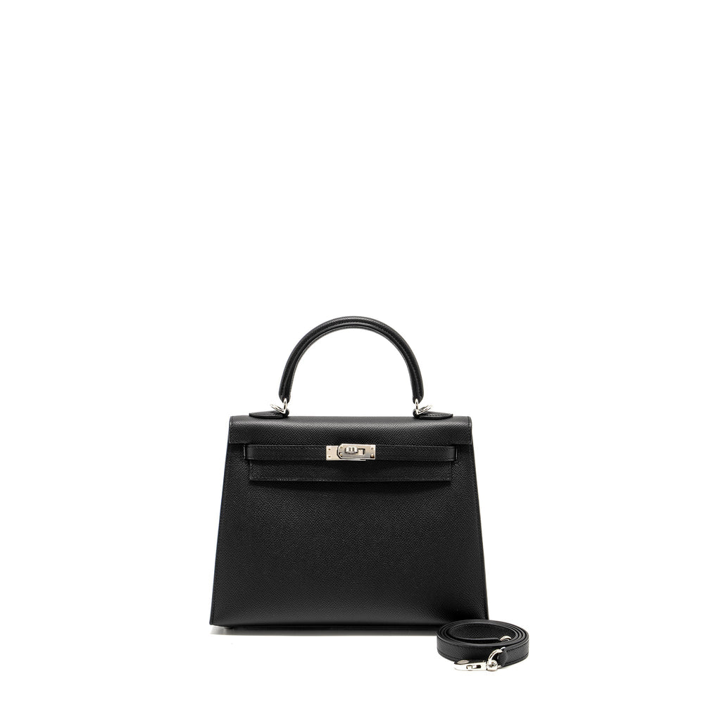 HERMES KELLY 25 EPSOM BLACK SHW