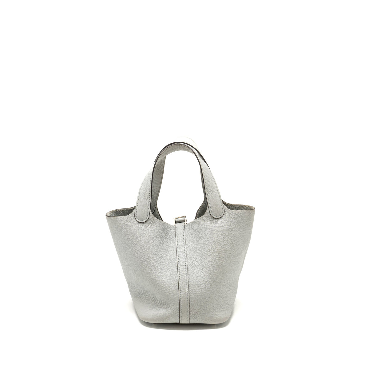 Hermes Picotin 18 Lock Bag Clemence Blue Pale SHW
