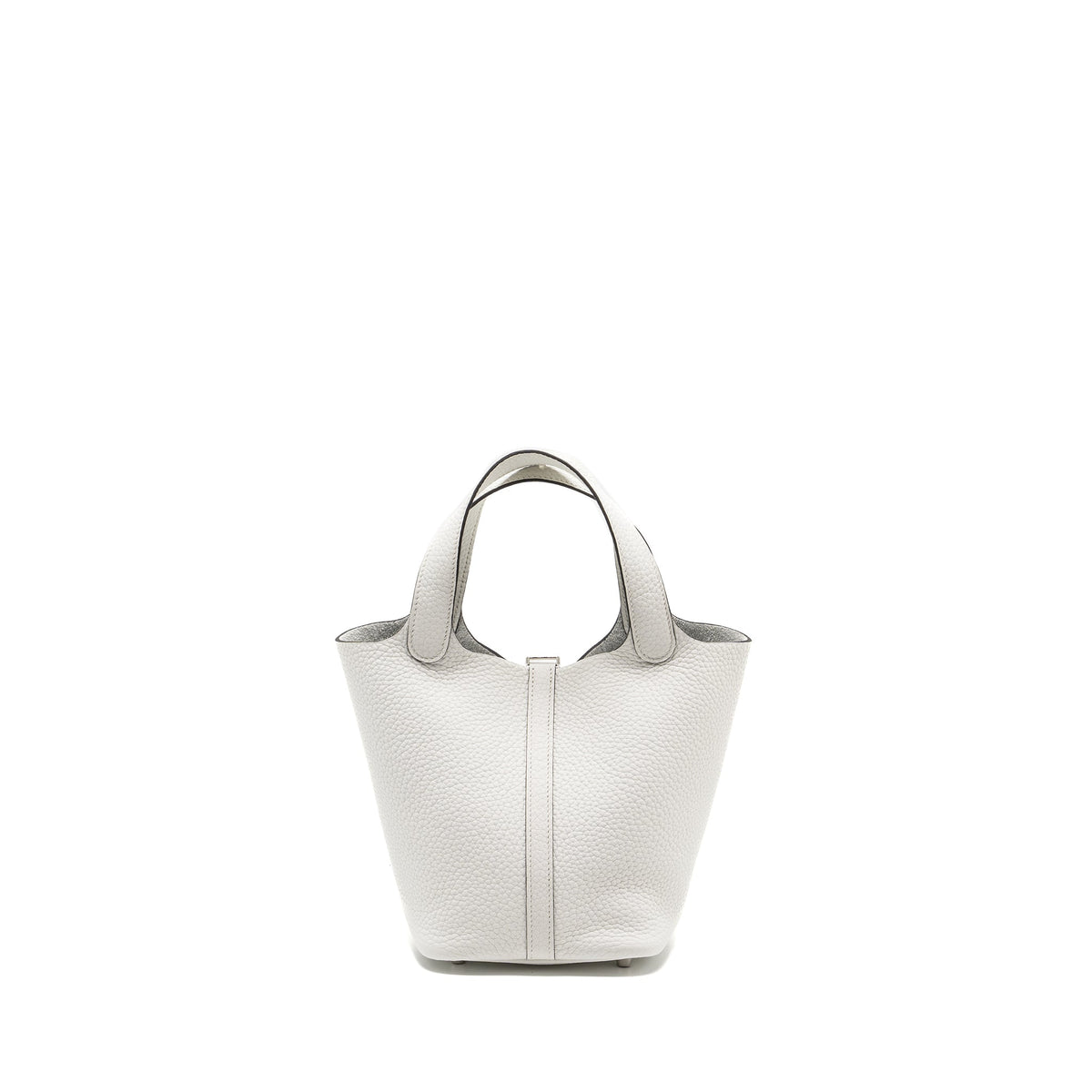 HERMES PICOTIN 18 LOCK BAG CLEMENCE NEW WHITE SHW