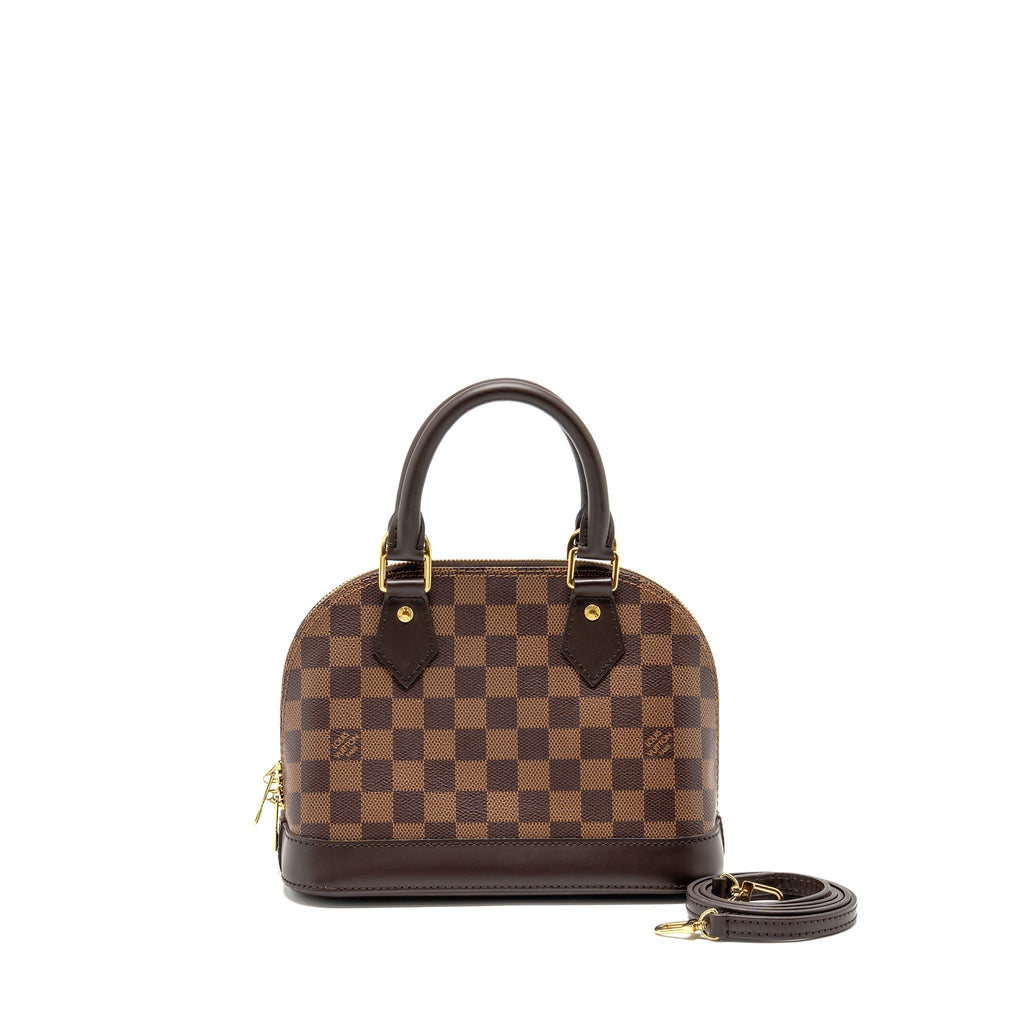 LOUIS VUITTON ALMA BB DAMIER EBENE CANVAS GHW