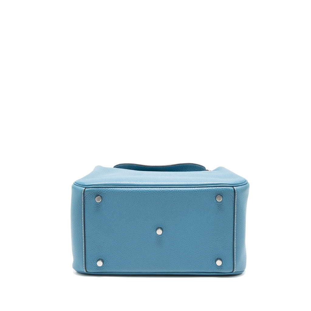 Hermes Lindy 30 Clemence Blue Jeans SHW