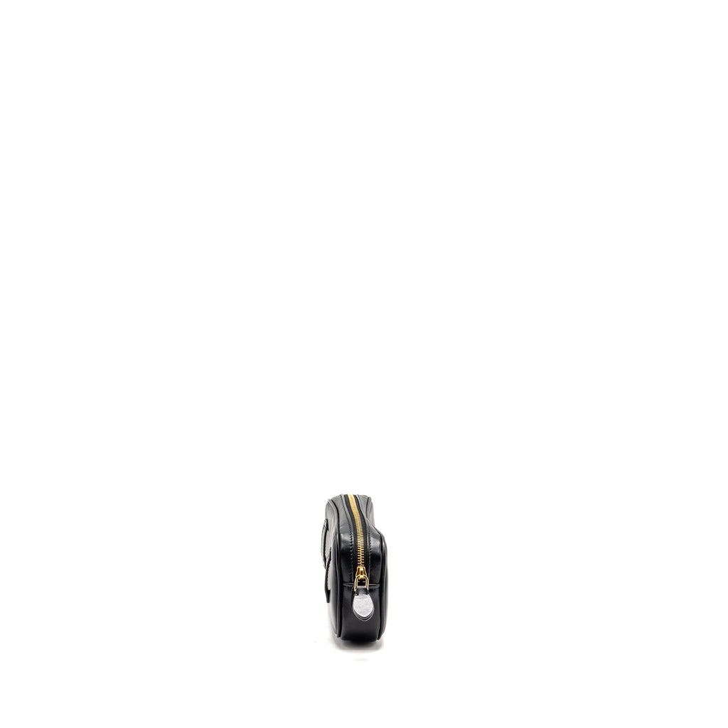Miu Miu Size 75 mini belt bag soft calfskin black GHW