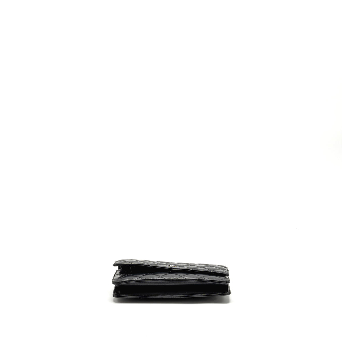CHANEL CLASSIC WALLET ON CHAIN LAMBSKIN BLACK SHW