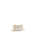 CHANEL LONG VANITY WITH COCO LETTER CHAIN LAMBSKIN WHITE GHW (MICROCHIP)