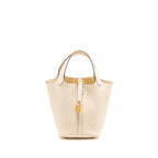 Hermes Picotin 18 Lock Bag Clemence Nata GHW