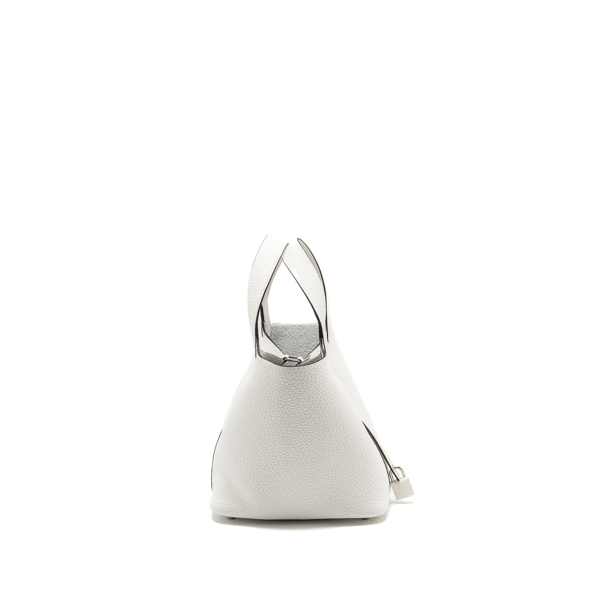 HERMES PICOTIN 18 LOCK BAG CLEMENCE NEW WHITE SHW