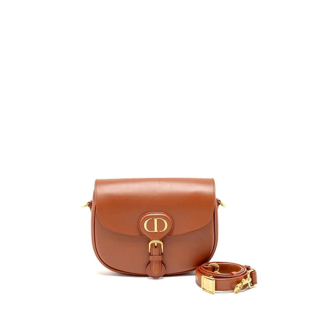 DIOR MEDIUM DIOR BOBBY BAG CALFSKIN DARK TAN GHW