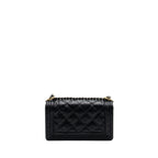 CHANEL MEDIUM BOY BAG CALFSKIN BLACK MULTICOLOUR HARDWARE