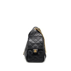 CHANEL SMALL 25 BAG CAVIAR BLACK GHW (MICROCHIP)