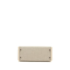 HERMES KELLY 28 SELLIER TOILE H/SWIFT ECRU-AMANDE/NATA SHW