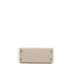 Hermes Kelly 28 Sellier Toile H/Swift Ecru-Amande/Nata SHW
