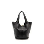 HERMES PICOTIN 22 LOCK BAG CLEMENCE BLACK GHW