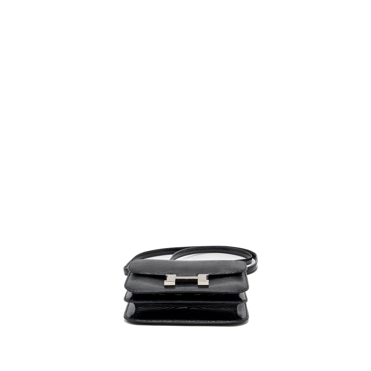 HERMES MINI CONSTANCE LIZARD VARANUS SALVATOR BLACK SHW
