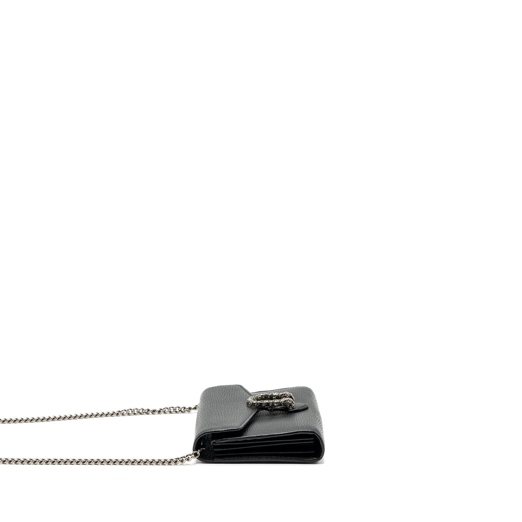 GUCCI DIONYSUS MINI CHAIN BAG CALFSKIN BLACK SHW