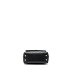 CHANEL COCO HANDLE EXTRA MINI WITH LIZARD EMBOSSED HANDLE CAVIAR BLACK LGHW(MICROCHIP)
