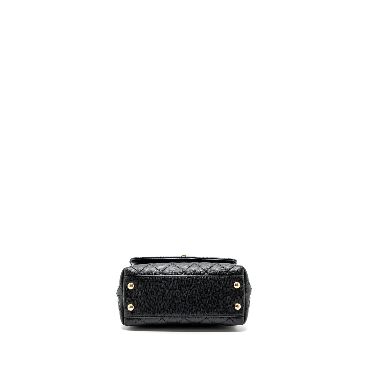 CHANEL COCO HANDLE EXTRA MINI WITH LIZARD EMBOSSED HANDLE CAVIAR BLACK LGHW(MICROCHIP)