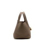 Hermes Picotin 22 Clemence Etoupe GHW