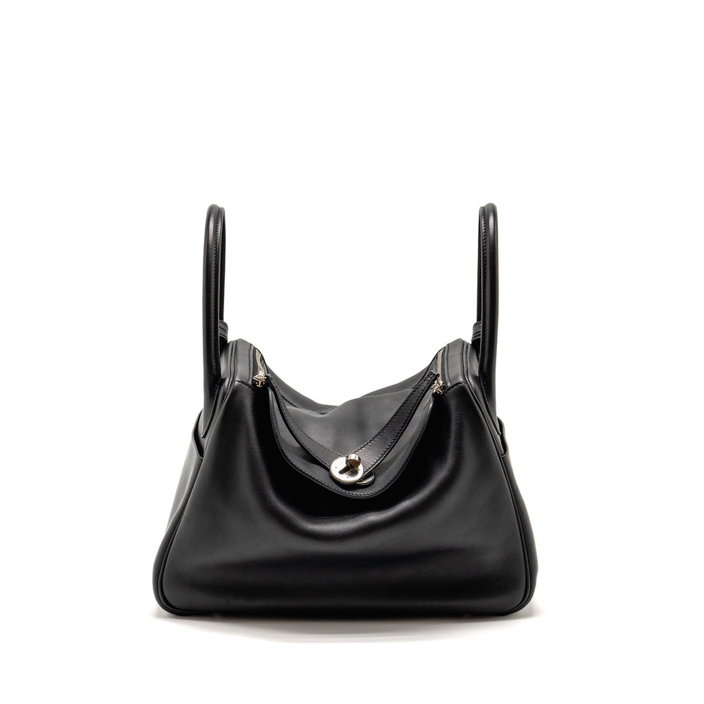 HERMES TOUCH LINDY 30 SWIFT/ALLIGATOR MISSISSIPPIENSIS BLACK SHW