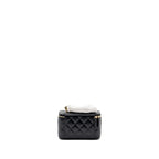 CHANEL 24C GOLD CRUSH LONG VANITY CASE SHINY CALFSKIN BLACK GHW (MICROCHIP)