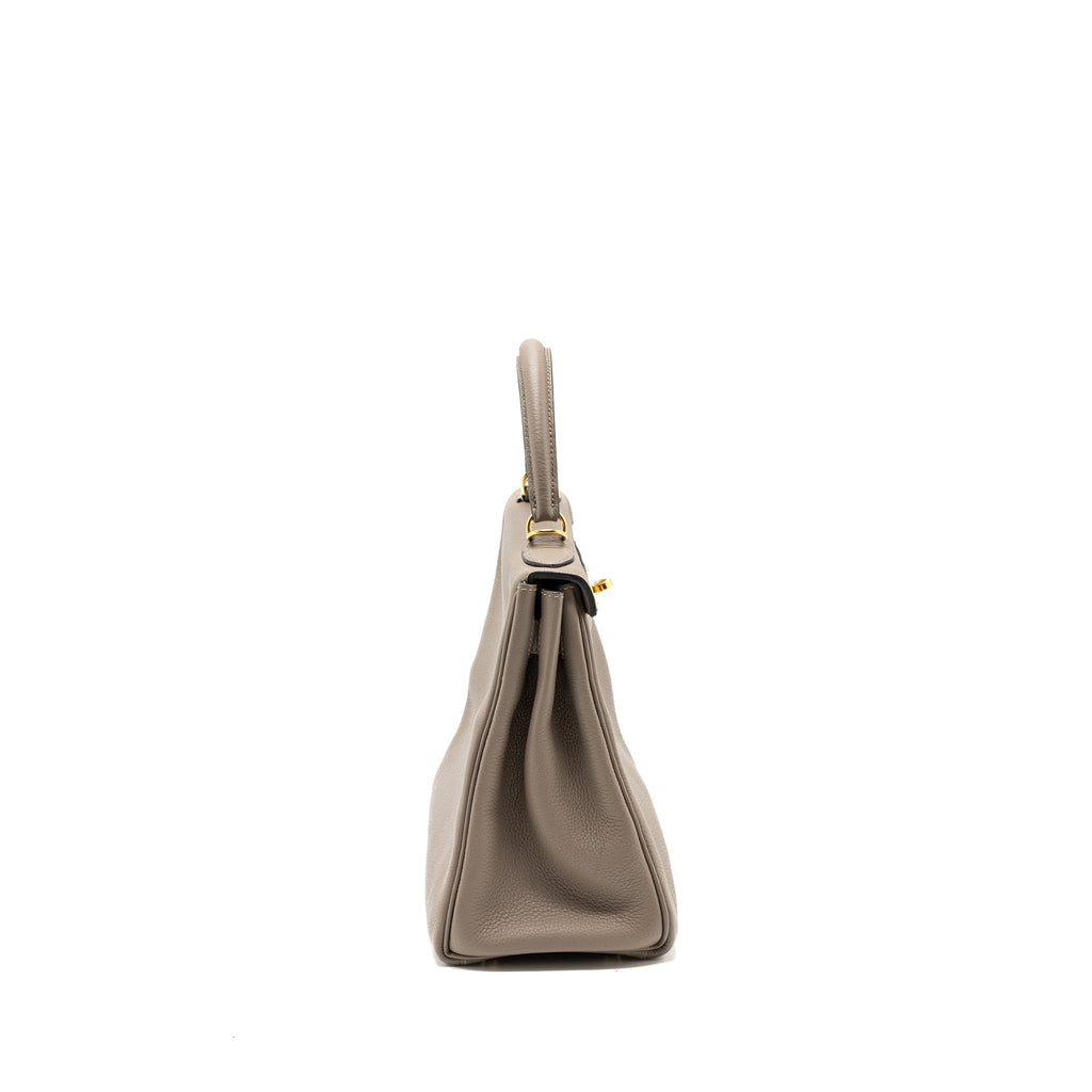 Hermes Kelly 28 togo gris asphalt GHW