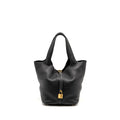 HERMES PICOTIN 22 LOCK BAG CLEMENCE BLACK GHW