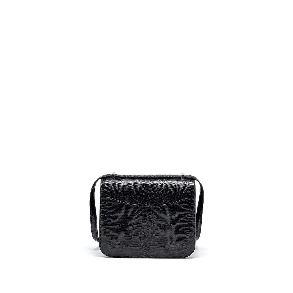 HERMES MINI CONSTANCE LIZARD VARANUS SALVATOR BLACK SHW