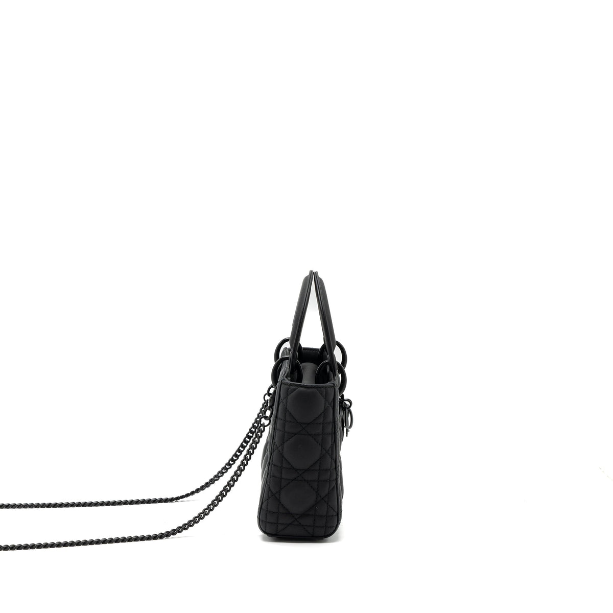 DIOR MINI LADY DIOR CALFSKIN SO BLACK