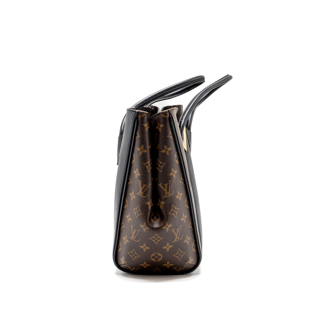 LOUIS VUITTON KIMONO TOTE BAG LEATHER / MONOGRAM CANVAS GHW