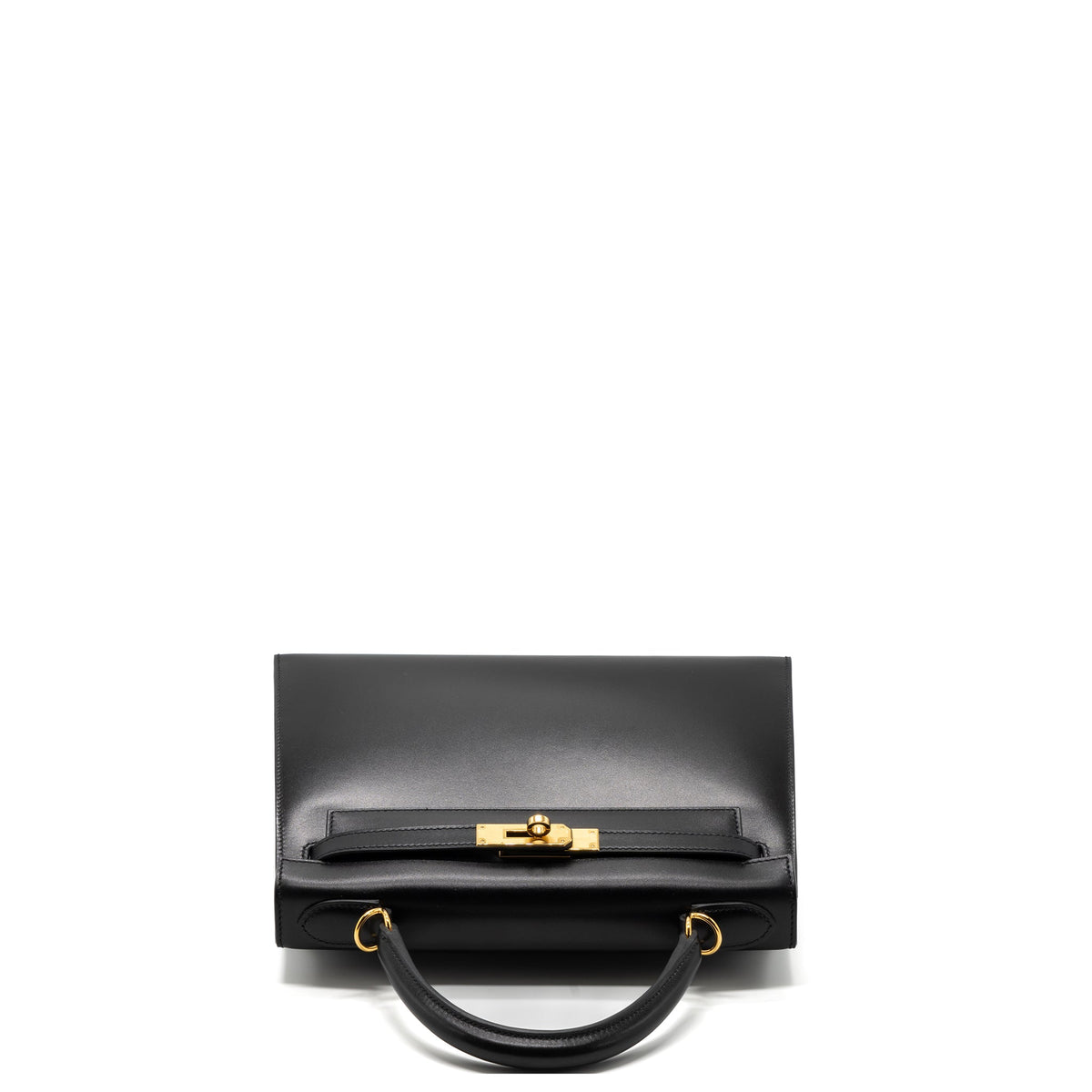 HERMES KELLY 28 BOX CALFSKIN BLACK GHW