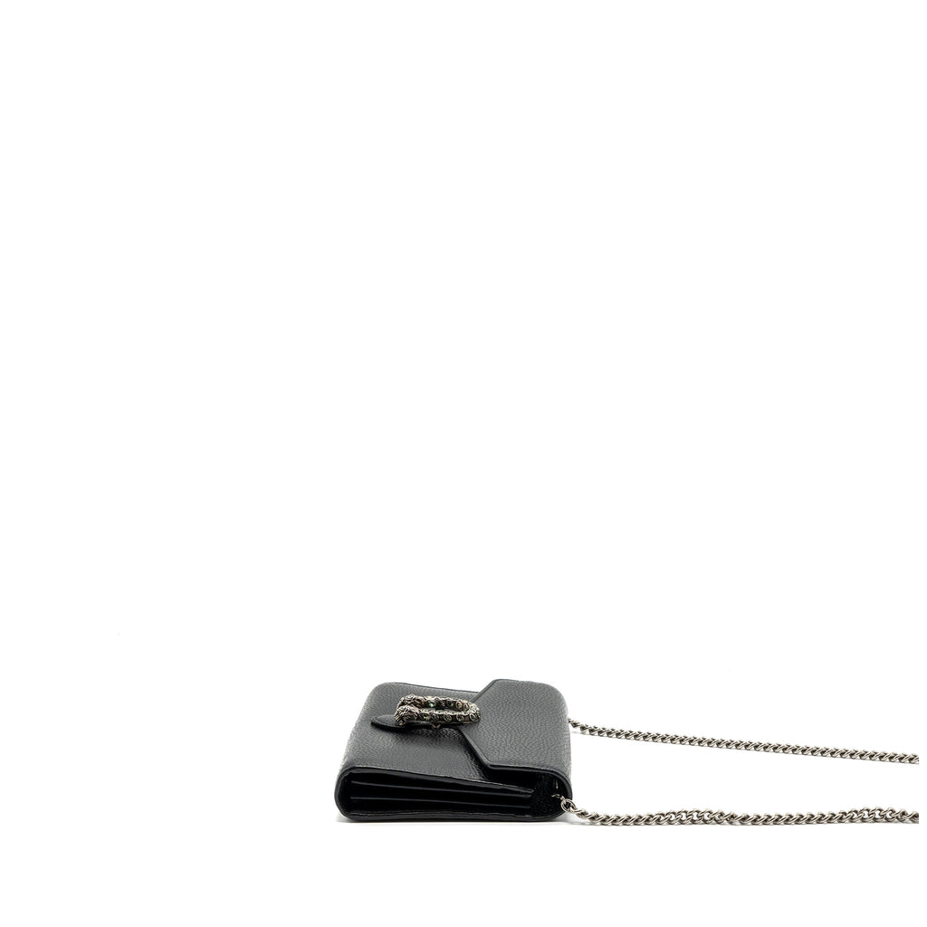 GUCCI DIONYSUS MINI CHAIN BAG CALFSKIN BLACK SHW