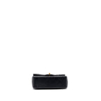CHANEL PEARL CRUSH MINI RECTANGULAR LAMBSKIN BLACK BRUSHED GHW(MICROCHIP)