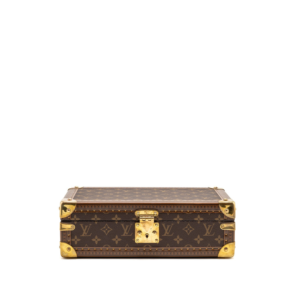 Louis Vuitton coffret 8 montres watch case monogram canvas GHW