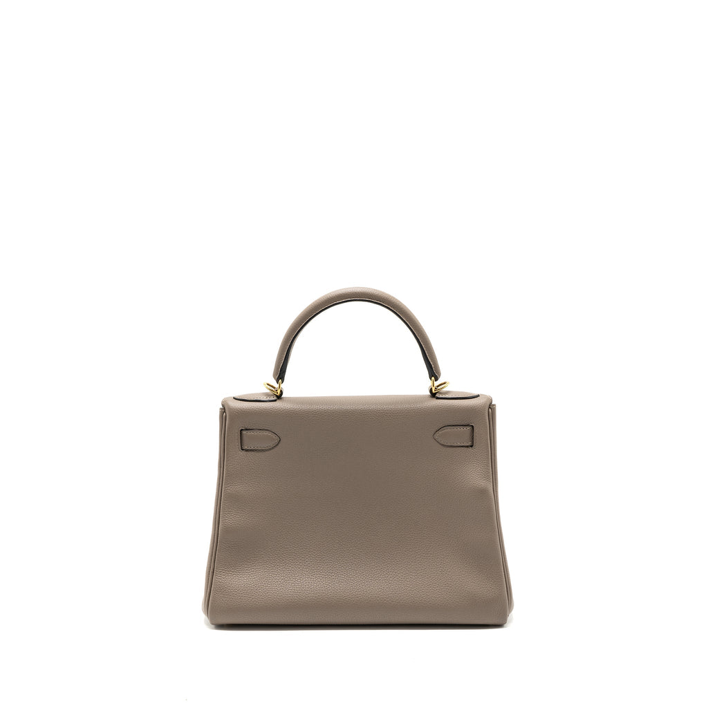 Hermes Kelly 28 togo gris asphalt GHW