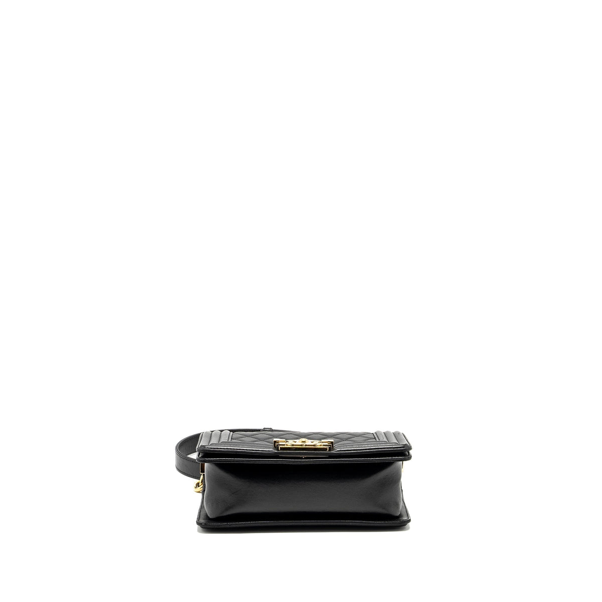 CHANEL SMALL BOY BAG LAMBSKIN BLACK GHW